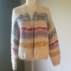 Anthropologie Multicolor Knit Cardigan
